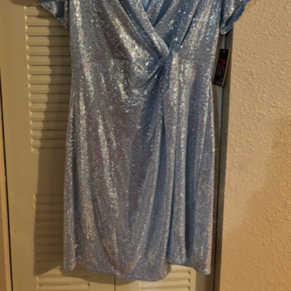 John Meyer JM Studio Dress Sequin Sparkly Party Cocktail Wedding Guest Size 14 - Picture 5 of 9